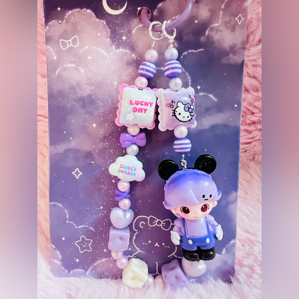 Cute Purple Keychain - Picture 2 of 2